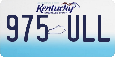 KY license plate 975ULL