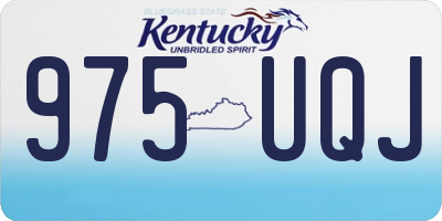 KY license plate 975UQJ