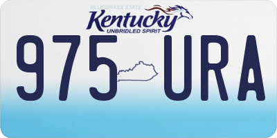 KY license plate 975URA