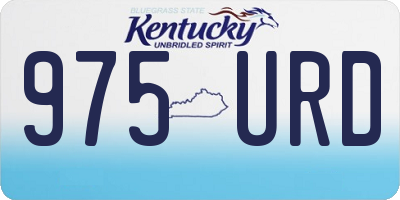 KY license plate 975URD