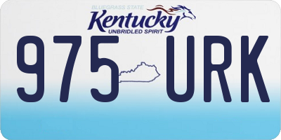 KY license plate 975URK