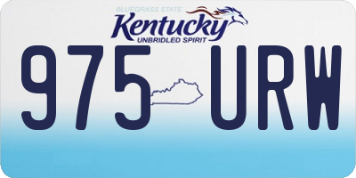KY license plate 975URW