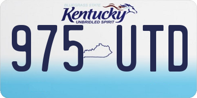 KY license plate 975UTD