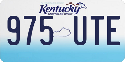 KY license plate 975UTE