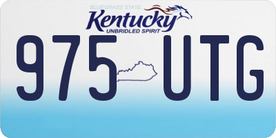 KY license plate 975UTG