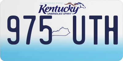 KY license plate 975UTH