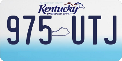 KY license plate 975UTJ