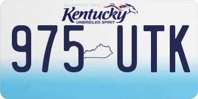 KY license plate 975UTK
