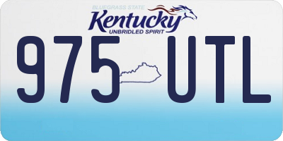 KY license plate 975UTL