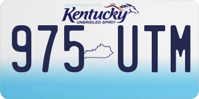 KY license plate 975UTM