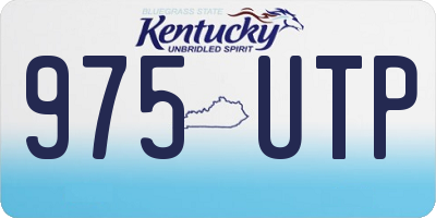 KY license plate 975UTP