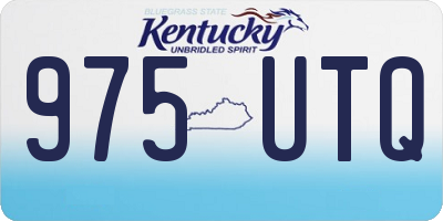 KY license plate 975UTQ