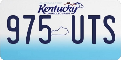 KY license plate 975UTS