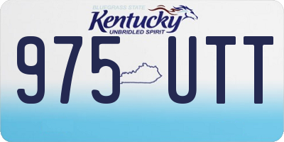 KY license plate 975UTT