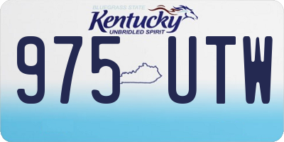 KY license plate 975UTW