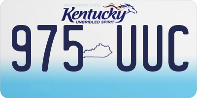 KY license plate 975UUC