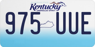 KY license plate 975UUE