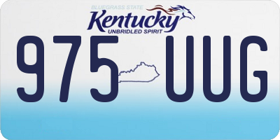 KY license plate 975UUG