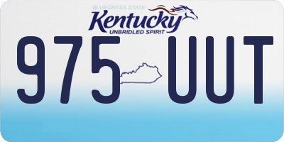 KY license plate 975UUT