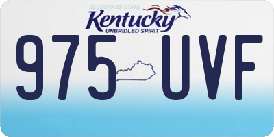 KY license plate 975UVF