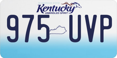 KY license plate 975UVP