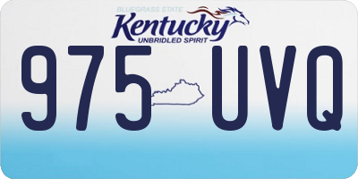 KY license plate 975UVQ