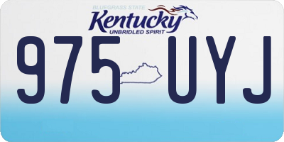 KY license plate 975UYJ