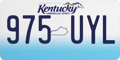 KY license plate 975UYL