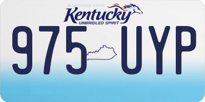KY license plate 975UYP