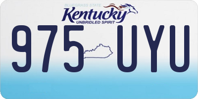 KY license plate 975UYU