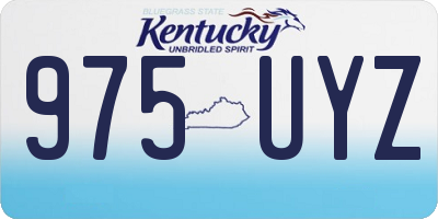 KY license plate 975UYZ