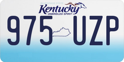 KY license plate 975UZP