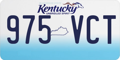 KY license plate 975VCT