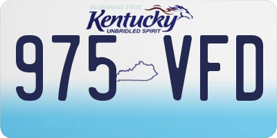 KY license plate 975VFD