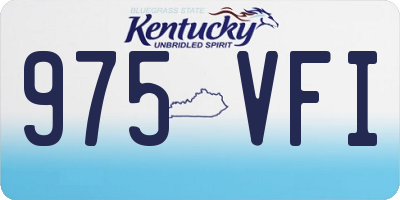 KY license plate 975VFI