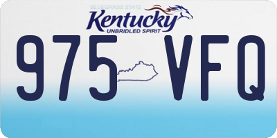KY license plate 975VFQ
