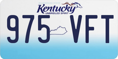KY license plate 975VFT