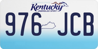 KY license plate 976JCB