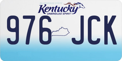 KY license plate 976JCK