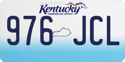 KY license plate 976JCL