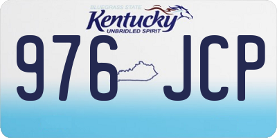 KY license plate 976JCP