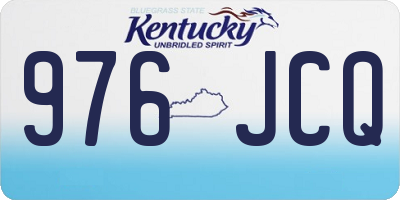 KY license plate 976JCQ