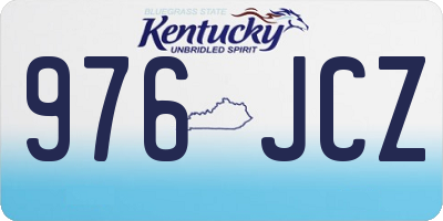 KY license plate 976JCZ