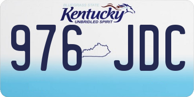 KY license plate 976JDC