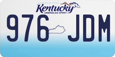 KY license plate 976JDM
