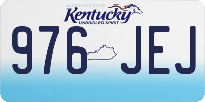 KY license plate 976JEJ