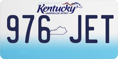 KY license plate 976JET