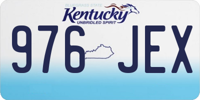 KY license plate 976JEX