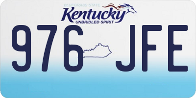KY license plate 976JFE