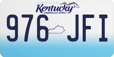 KY license plate 976JFI